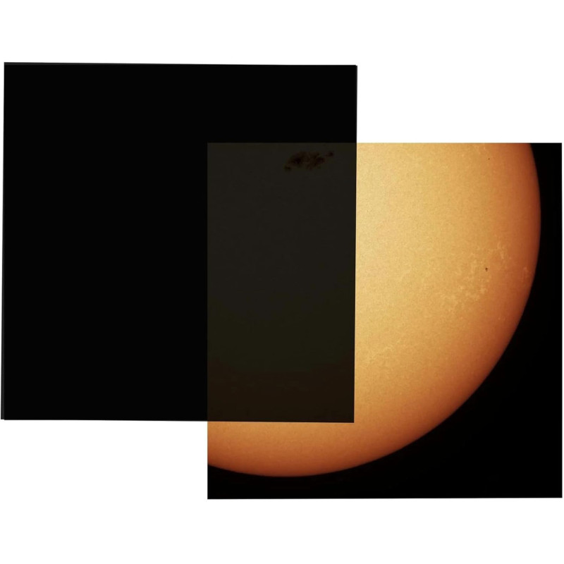 Lámina Solar DIY Eclipse 2026 | Telescopio, Prismáticos y Cámara