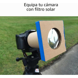 Lámina Solar DIY Eclipse 2026 | Telescopio, Prismáticos y Cámara