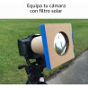 Lámina Solar DIY Eclipse 2026 | Telescopio, Prismáticos y Cámara