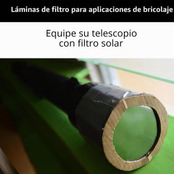Lámina Solar DIY Eclipse 2026 | Telescopio, Prismáticos y Cámara
