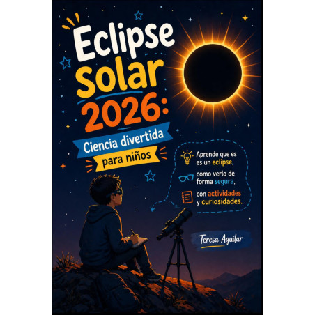 Libro Eclipse Solar 2026 para Niños | Guía Ilustrada con Actividades
