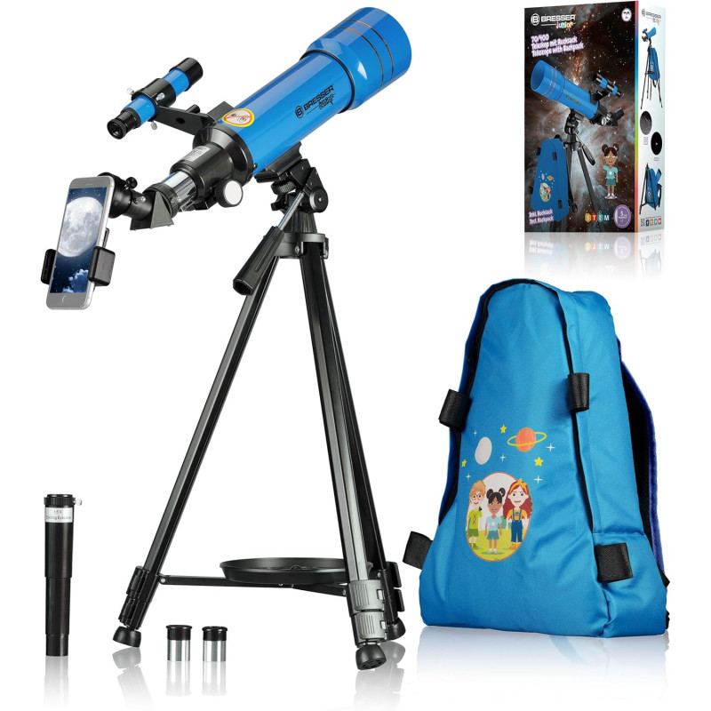 Telescopio Bresser Junior 70/400 para principiantes con mochila y trípode