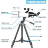 Misilmp Telescopio 70mm/300mm - Refractor para Principiantes | Amatelescopio